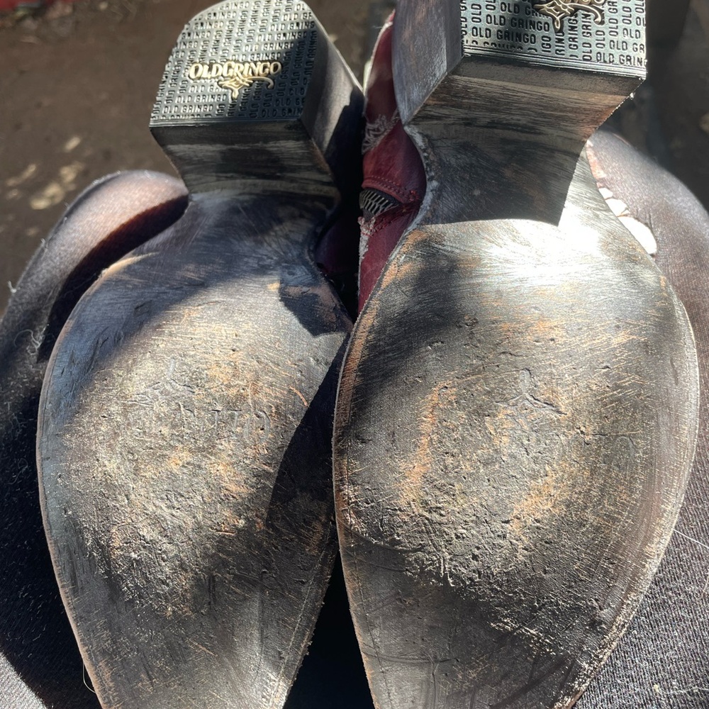 Old Gringo Black and Brown Cowboy Boots - Picture 4 of 7
